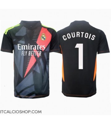 Real Madrid Thibaut Courtois #1 Portiere Seconda Maglia 2024-25 Manica Corta